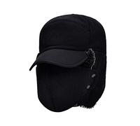 Generisch Babysachen Faus Trapper F - Casquette de ski - Casquette de baseball - Casquette d'hiver pour homme - Grande taille, Noir , taille unique