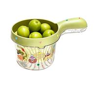 Generisch Bac à baies - Double couche - Petit bol de cuisine avec poignée - Bol de lavage avec tamis - Pour fraises, cerises, tomates, raisins, salade et évier, plan de travail à la maison