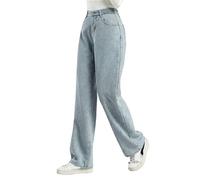 Generisch Baggy Jeans Femme Gris Stretch Mignon Jean Vintage Jambe Droit Pantalon de Loisirs Extensible Déchiré Denim Déchiré Femmes Tournesol Imprimé Jean Pantalon en Jean Stretch Pantalon