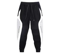 Generisch Baggy Pantalon de jogging pour homme Automne et Hiver Nouveau Hommes Casual Lettre Patchwork Cheville, Noir , L