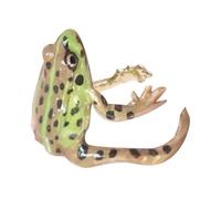 Generisch - Bague - Bague parodie grenouille feuillage - Bague ouverte réglable - Bijou fantaisie étrange et - Accessoire de doigt sur le thème de la nature pour femmes, hommes et qui