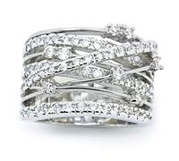 Generisch Bague de robe à anneaux bijoux bagues de mariage bagues mignonnes bagues femmes incrustées large bague de mariage bijoux pour femme couple anneaux pour boules, 12, Cuivre, Pas de pierre