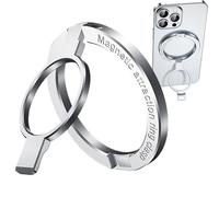 Generisch Bague de smartphone | Support magnétique ultra fin pliable pour téléphone portable | Pour vlogging, films, enregistrement vidéo, appareil photo, voyage, voiture, entraînement, salle de sport