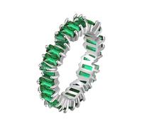 Generisch Bague de sport avec pierres précieuses multicolores, 8, Cuivre, Pas de pierre précieuse