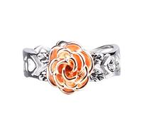 Generisch Bague solitaire rose antique galvanisée pour femme en cinq tailles (A, 9)