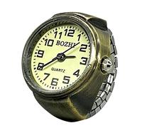 Generisch Bagues compatibles avec ensemble de fabrication - Bague de montre en résine - Anneau rond épais - Bague réglable en argent - Bijou tendance - 4 bagues, taille unique, Métal, Pas de pierre