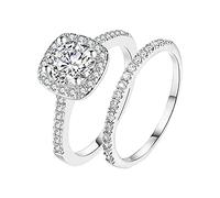 Generisch Bagues de doigt Alliage strass Cadeau de bague 611 Hommes Couples Taille Bijoux Femmes Bagues Rideau Anneaux, 11, R021, Aucune pierre précieuse
