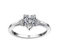 Generisch Bagues folles Bague Femme Electroplating Bague Mode Esthétique Décoration Amour Zircon Trois Anneaux Femmes Carnaval Abeille, 7, Cuivre, Pas de pierre précieuse