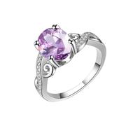 Generisch Bagues pour enfants plaquées en forme d'œuf violet Bague pour femme Anneaux de gymnastique, C, Cuivre, Pas de pierre précieuse
