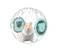 Generisch Balle de course pour cochon d'Inde - Soulage le stress - Balle de hamster sûre et stable - Roue transparente respirante avec espaces spacieux, gerbille