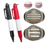 Generisch Balle de golf - Marqueur de dessin - Pochoir d'écriture - Outil pour carte d'identité de couleur claire pour les amateurs avec des professionnels débutants - Pratique d'entraînement - Course