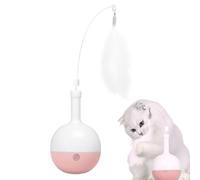 Generisch Balle de jeu interactive pour chat | Jeu avec distributeur de friandises | Canne à pêche amusante pour chats et chatons pour la formation à la détente et à l'exercice physique dans le