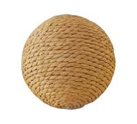 Generisch Balle en sisal naturel pour chat - Grattoir pour chaton avec son - Jouet interactif pour chats - Grande balle roulante pour animaux de compagnie, chatons, divertissements SI
