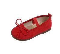 Generisch Ballerines élégantes pour fille décorées avec un petit nœud - Mary Janes avec lanières - Chaussures basses solides pour mariage et anniversaire