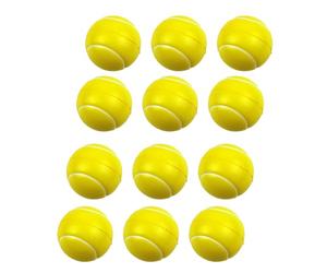 Generisch Balles de tennis - Mini balles en mousse - Balle anti-stress - Jaune - Pour jeux d' - Intérieur et extérieur - Pour et filles