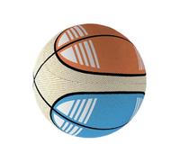 Generisch Ballon de basket silencieux - Polyuréthane élastique - 21 x 21 cm - Poids : 230 g - Revêtement extérieur avec structure en tissu - Jouet d'intérieur silencieux - Absorbe les chocs - Pour