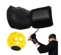 Generisch Ballon d'entraînement de Golf - Sangle de Poignet et kit de Repos, Appareil d'exercice pour Main Gauche, Tissu PU | Améliore la de l'élan et contrôle des Chocs Force Entraînement