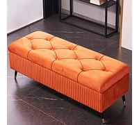 Generisch Banc de rangement moderne rembourré pour lit et entrée - Meuble de salon élégant - 100 x 45 x 45 cm