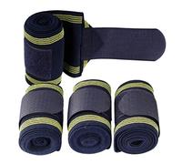 Generisch Bandages de jambe pour | Bandes de soutien élastiques pour la protection, 4 rouleaux de bandage de jambe, pour l'entraînement vétérinaire, la course ainsi que pour les blessures de la