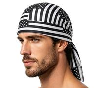 Generisch Bandana biker pour homme, élastique et régulant l'humidité | Cache-tête rafraîchissant Doo Rags pour le cyclisme, la moto, l'équitation, les sports de plein air, le travail