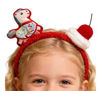 Generisch Bandeau en forme de tête de cheval - bandeau en peluche avec symbole de chance - Fête du printemps - Pour Noël, fête à thème, spectacle sur scène, jeu de rôle