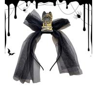 Generisch Bandeaux pour cheveux d'Halloween | Gothique Cosplay Pierre tombale Serre-tête pour femme - Accessoire de costume d'Halloween - Barrette à cheveux pour carnaval, bal masqué, cosplay