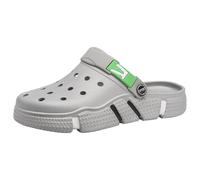Generisch Baotou Chaussures d'été sportives perforées avec semelle épaisse - Chaussures de jardin antidérapantes pour homme - Sandales de plage pour le quotidien, gris, 47 EU