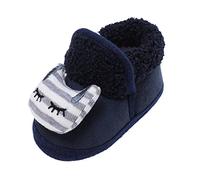Generisch Barboteuse Chaussures Semelle Souple Bottines Bottes de Neige Chaussures Confortables pour Bébé Enfant Réchauffement et Chaussures de Mode Chaussures de Mariage Chaussures Femme Plat, bleu