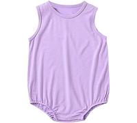 Generisch Barboteuse pour enfants nouveau-né été bébé fille barboteuse combinaison de jeu combinaison de jeu vêtements, lilas, 3-6 mois