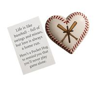 Generisch Baseball | Souvenir d'encouragement 3D en forme de cœur - Carte à collectionner pour les athlètes, les managers d'équipe, les collectionneurs, les entraînements, les tournois, les voyages