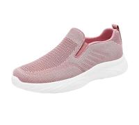 Generisch Baskets à enfiler pour femme - En mousse à mémoire de forme - Confortables à enfiler - Respirantes - Légères - Respirantes - Baskets de fitness - Sans lacets, Rose, 39 EU