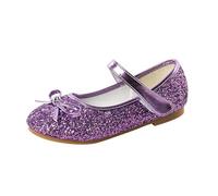 Generisch - Baskets avec nœud à paillettes scintillantes pour la danse, la vie quotidienne, chaussures plates pour l'école, les aventures en plein air, accompagnement idéal pour les jeunes femmes de 4