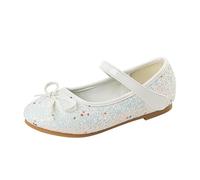 Generisch - Baskets avec nœud à paillettes scintillantes pour la danse, la vie quotidienne, chaussures plates pour l'école, les aventures en plein air, accompagnement idéal pour les jeunes femmes de 4