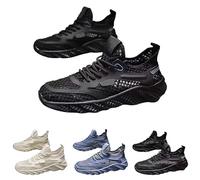 Generisch Baskets décontractées en maille pour homme - Couleur unie - Respirantes - Antidérapantes - Chaussures de sport tendance - Chaussures de sport d'été - Imperméables - Légères et confortables