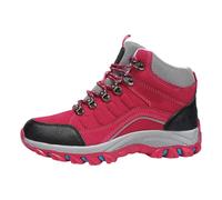 Generisch Baskets d'hiver hautes pour l'extérieur, chaussures de randonnée pour la randonnée, les voyages, l'alpinisme, antidérapantes, confortables, chaudes et froides, rouge, 40 EU