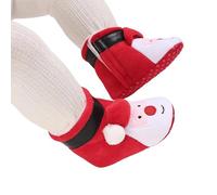 Generisch Baskets d'hiver pour fille - Doublure chaude - Avec semelle souple et antidérapante - Premières chaussures d'apprentissage de la marche pour tout-petits, rouge, 20.5 EU