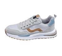 Generisch Baskets en cuir pour homme - Chaussures de sport avec lacets - Amortissement - Imperméables - Chaussures de fitness - Résistantes à l'abrasion - Antidérapantes - Amortissement - Chaussures