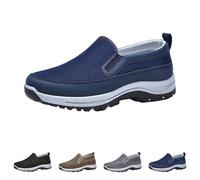 Generisch Baskets et chaussures de sport pour homme - Extra larges - Pour diabétiques - Sans lacets - Chaussures de marche, fitness, salle de sport - Respirantes - Pour le jogging, le fitness