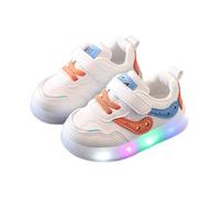 Generisch Baskets lumineuses pour garçon de 1 à 6 ans - Chaussures décontractées à enfiler avec semelle souple - Style tendance - Confortable pour la maternelle et le quotidien, bleu, 30 EU