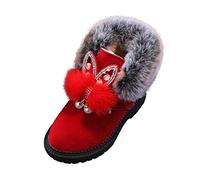 Generisch Baskets modernes pour bébé fille comme bottes courtes sportives avec coupe confortable, semelle extérieure flexible pour une liberté de mouvement optimale, rouge, 22.5 EU