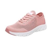 Generisch Baskets orthopédiques avec semelle intérieure - Chaussures en maille - Pieds nus - Légères - Antidérapantes - Chaussures d'extérieur confortables à lacets pour soulager la douleur, Rose, 42