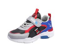 Generisch Baskets pour adolescents, garçons, filles, chaussures pour enfants, tennis, athlétique, course, marche, baskets légères pour petites/grands enfants de moins de 20 ans, rouge, 39 EU