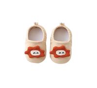 Generisch Baskets pour bébé avec semelle souple comme premières chaussures pour les tout-petits avec un joli design de dessin animé, idéales pour l'intérieur et l'extérieur, beige, 22 EU