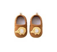 Generisch Baskets pour bébé avec semelle souple comme premières chaussures pour les tout-petits avec un joli design de dessin animé, idéales pour l'intérieur et l'extérieur, marron, 19 EU