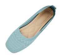 Generisch Baskets pour femme - Chaussures d'été polyvalentes - Décontractées - Confortables - Polyvalentes - Printemps et été - Respirantes - Un repose-pied - Semelle souple, bleu ciel, 42 EU