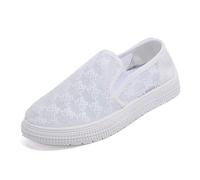 Generisch Baskets pour femme - En dentelle respirante - Élégantes - Pour les loisirs - Pour la fête de la bière - Chaussures de sport - Chaussures de marche - Chaussures d'été, beige, 37.5 EU