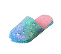 Generisch Baskets pour femme - Pour l'hiver - Intérieur - Coloré - Chaussons moelleux - Antidérapants - Doux - Fond épais - Pour hommes et femmes - En coton - Chaussures orthopédiques - Ballerine