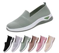 Generisch Baskets pour femme - Sans lacets - Légères - Chaussures de marche - Chaussures de sport - Tennis - Fitness - Jogging - Respirantes - Chaussures orthopédiques - Chaussures d'été confortables