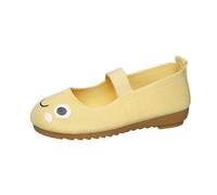 Generisch Baskets pour fille - Respirantes - Tendance - Confortables - Légères - Pour enfants - Pour tous les jours - Loisirs - Mignon imprimé - Maille décontractée, jaune, 32 EU
