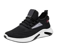 Generisch Baskets pour homme - Chaussures de course d'été en maille respirante - Couleur unie - Slip On - Semelle souple - Chaussures de jogging confortables - Chaussures d'été pour l'extérieur
